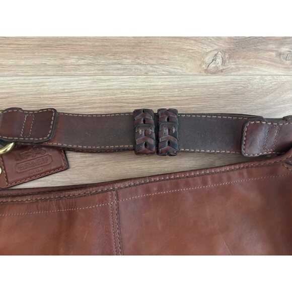 Coach Large Leather Shoulder Bag - Picture 4 of 9